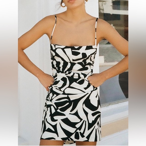 NWT Linen Blend Zara Dress - Picture 1 of 5